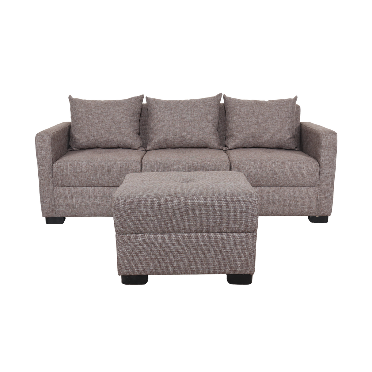 FRANCO Fabric Sofa with Ottoman Furnigo