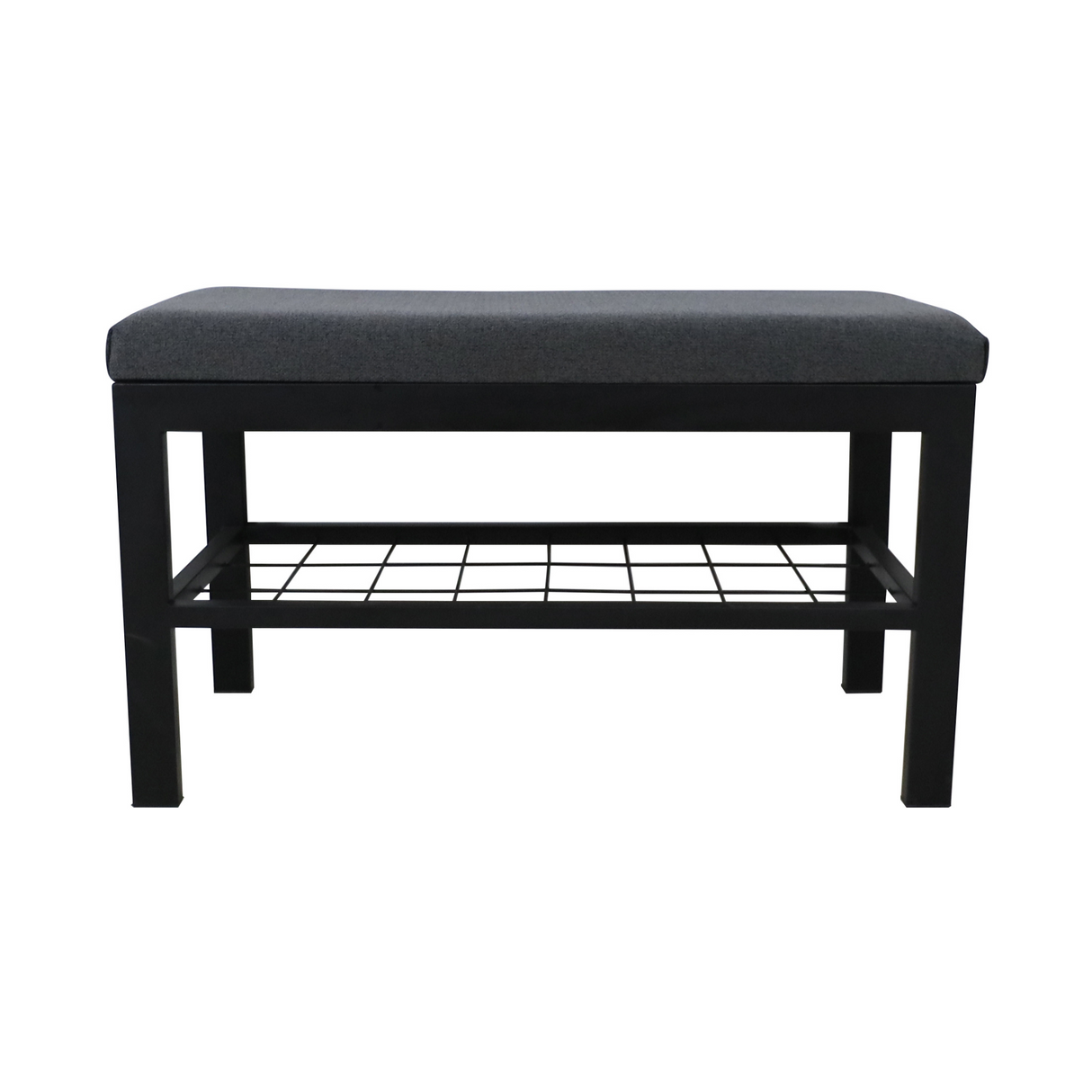 GILE Metal Bench with Shelf Affordahome