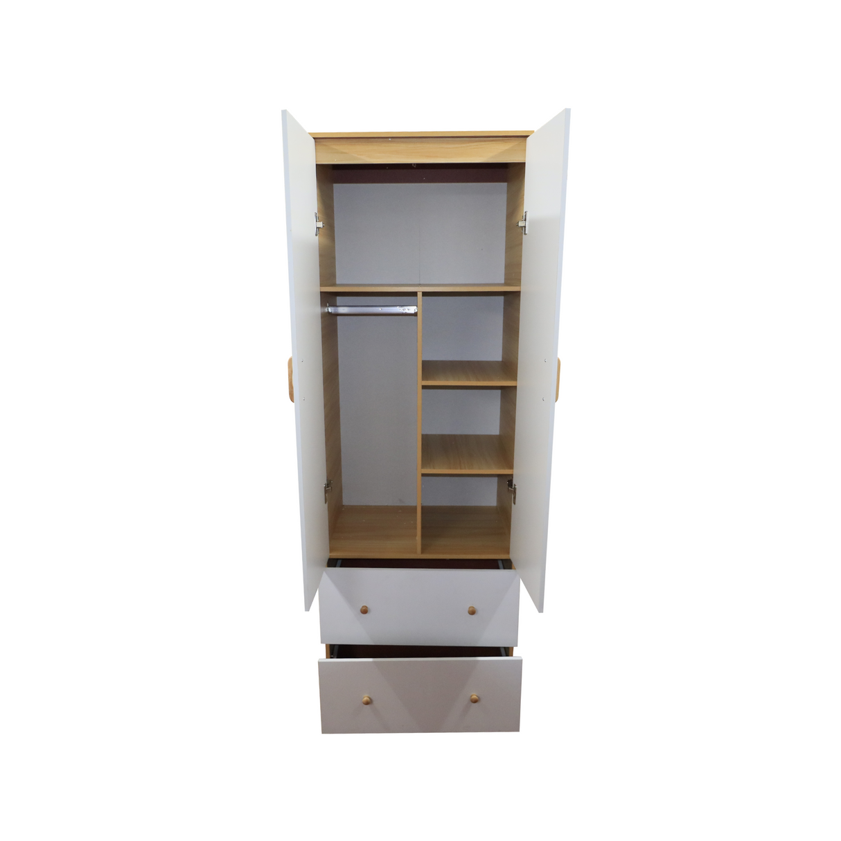 Bret 2 Door Wardrobe with Drawer Affordahome