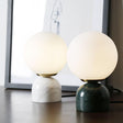 Milano Glow - Alea - N132 - Nordic Marble Table Lamp with Minimalist Designer Style, Aesthetic Ambient Lighting for Modern and Cozy Spaces - Bedroom / Bedside / Desk / Hotel Milano