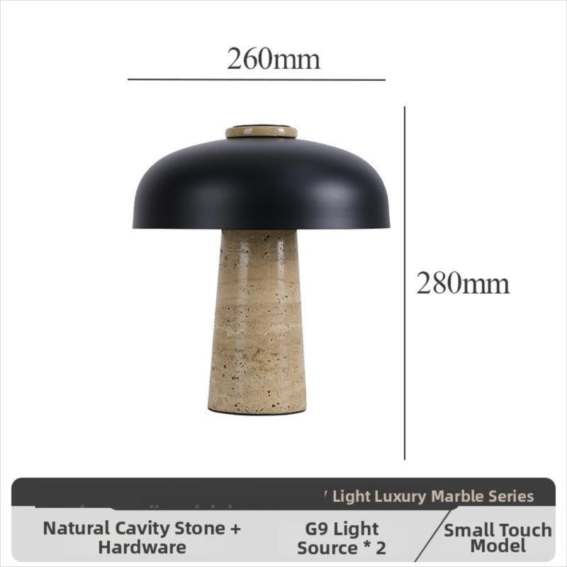 Milano Glow - Aero - N101 - Quiet Luxury Natural Yellow Cave Stone Table Lamp with Elegant Designer Finish, Warm Ambient Lighting for Sophisticated Spaces - Living Room / Bedroom / Bedside / Office Milano