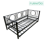 BRODY Metal Daybed w/ Pullout Furnigo