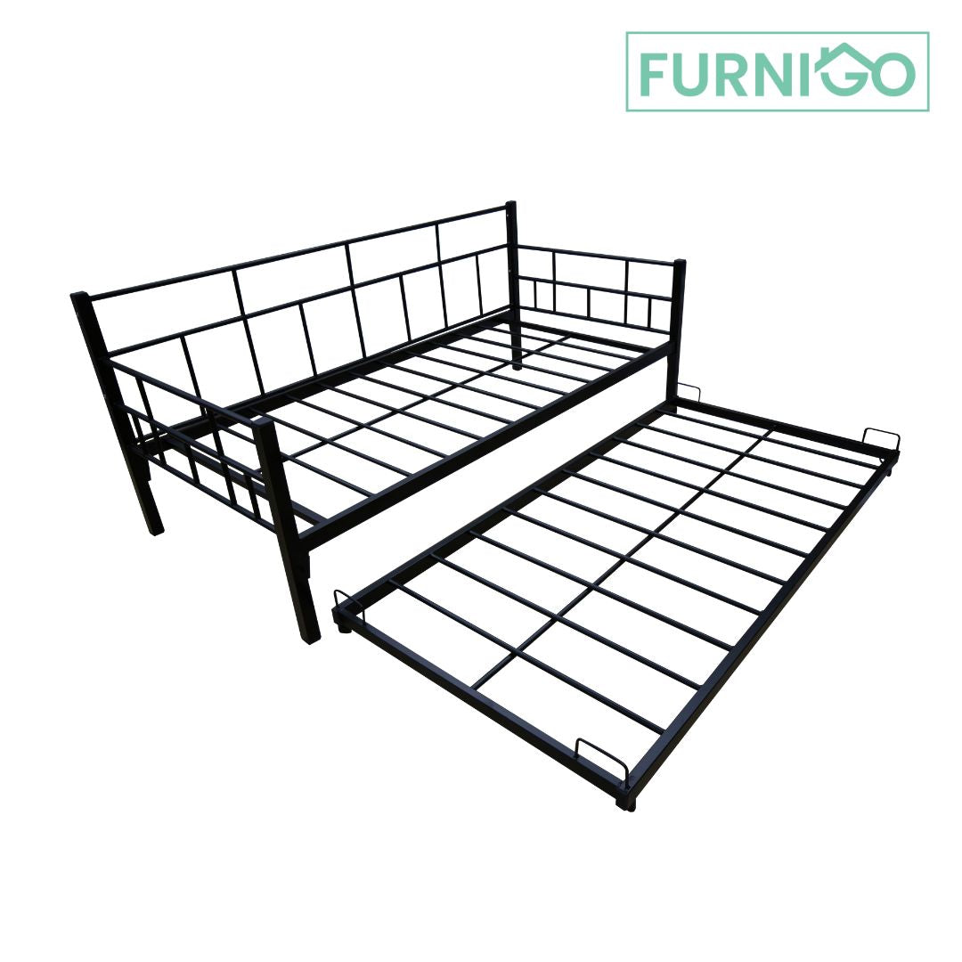 BREW Metal Daybed w/ Pullout Furnigo