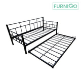 BREW Metal Daybed w/ Pullout Furnigo