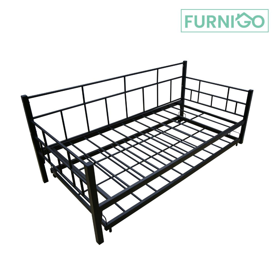 BREW Metal Daybed w/ Pullout Furnigo