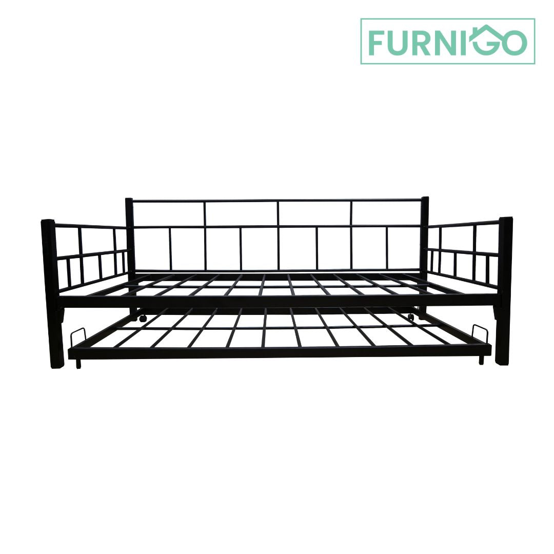 BREW Metal Daybed w/ Pullout Furnigo