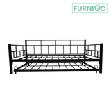 BREW Metal Daybed w/ Pullout Furnigo