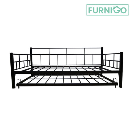 BREW Metal Daybed w/ Pullout Furnigo