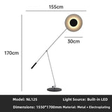 Milano Glow - Aerisio - Nl121 - Nordic Fisherman Floor Lamp with Sculptural Designer Form, Artistic Ambient Lighting for Modern Statement Interiors - Living Room / Bedroom / Sofa Area / Model Room Milano