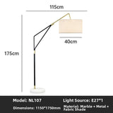 Milano Glow - Aerisio - Nl121 - Nordic Fisherman Floor Lamp with Sculptural Designer Form, Artistic Ambient Lighting for Modern Statement Interiors - Living Room / Bedroom / Sofa Area / Model Room Milano