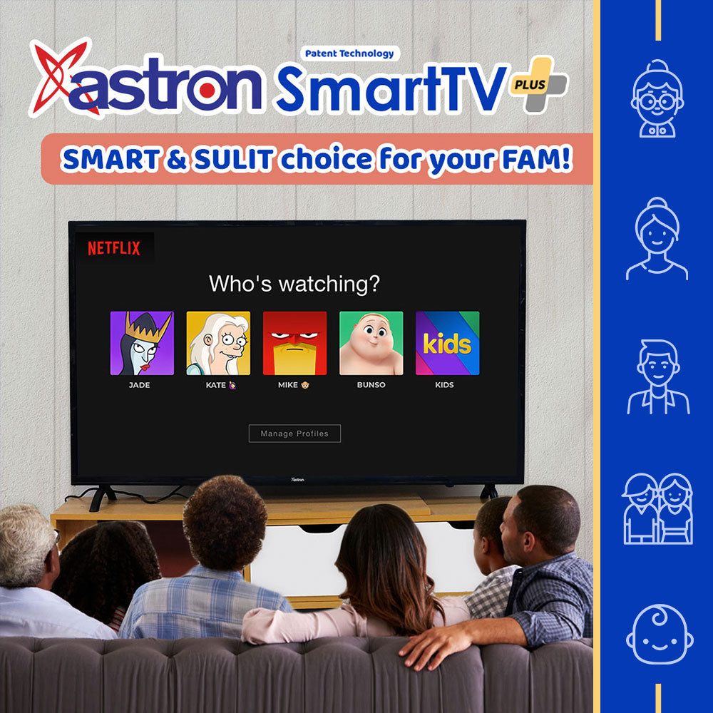 ASTRON LED-4577 LED 43" SMART PLUS TV Astron