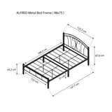 ALFRED Metal Bed Frame Affordahome