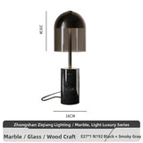 Milano Glow - Arlo - N192 - Italian Marble Table Lamp with High-End Designer Finish, Elegant Ambient Lighting for Luxurious and Modern Interiors -Master Bedroom / Living Room / Study / Bedside Milano