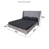 ROMAN Upholstered Bed Frame Furnigo