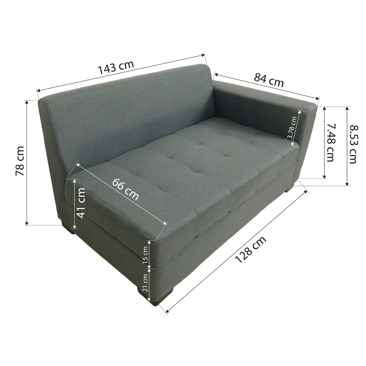 Angelo L-shape Sofa Set with Center Table Furnigo