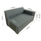 Angelo L-shape Sofa Set with Center Table Furnigo