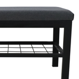 GILE Metal Bench with Shelf Affordahome