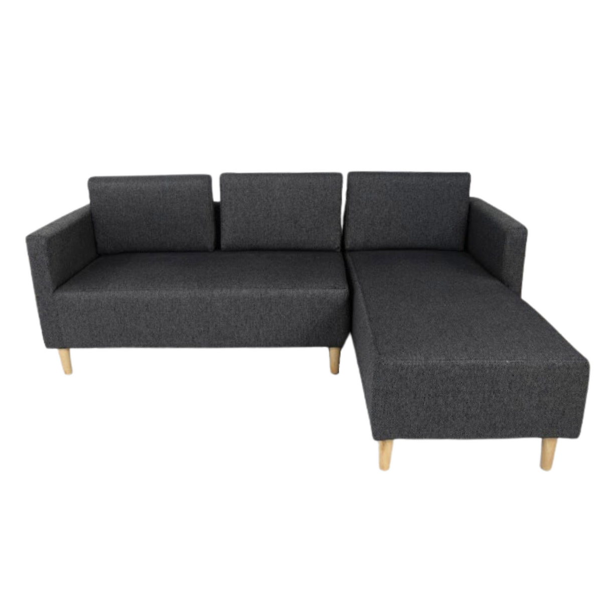 GAYNOUR L-Shape Fabric Sofa | FREE BENNY CENTER TABLE | Payday Sale Furnigo