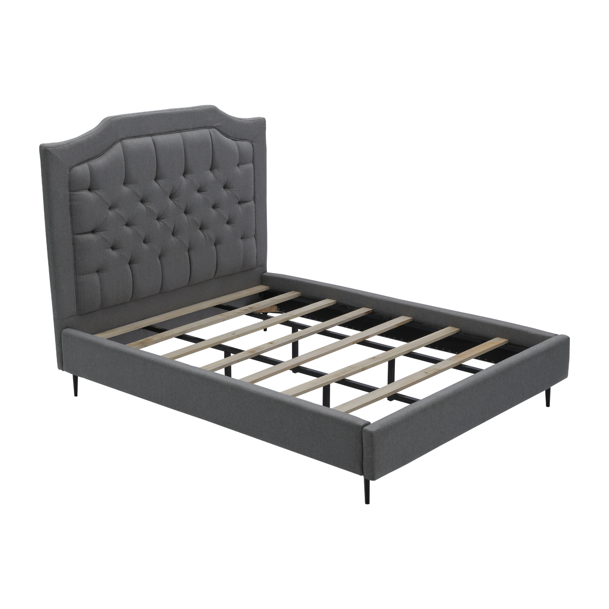 GEORGE Upholstered Bed Frame | FREE BATHROOM TOWEL 36" x 48" | FREE ASSORTED BEDSHEET 54" x 60" | Payday Sale Furnigo