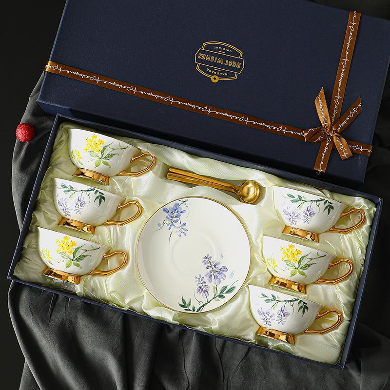 CUPURA Wiro - European Coffee Cup & Saucer - Elegant British Afternoon Tea Set, Premium Gift Souvenir CUPURA