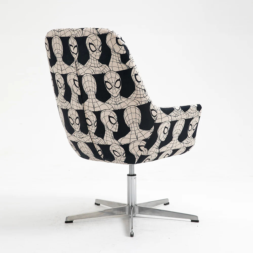 Spider-Man Black/White Swivel Accent Chair Tron Style Disney Home