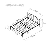 AILEEN Metal Bed Frame Affordahome