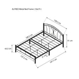 ALFRED Metal Bed Frame Affordahome