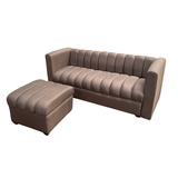 Yela 3-Seater Fabric Sofa with Ottoman Furnigo