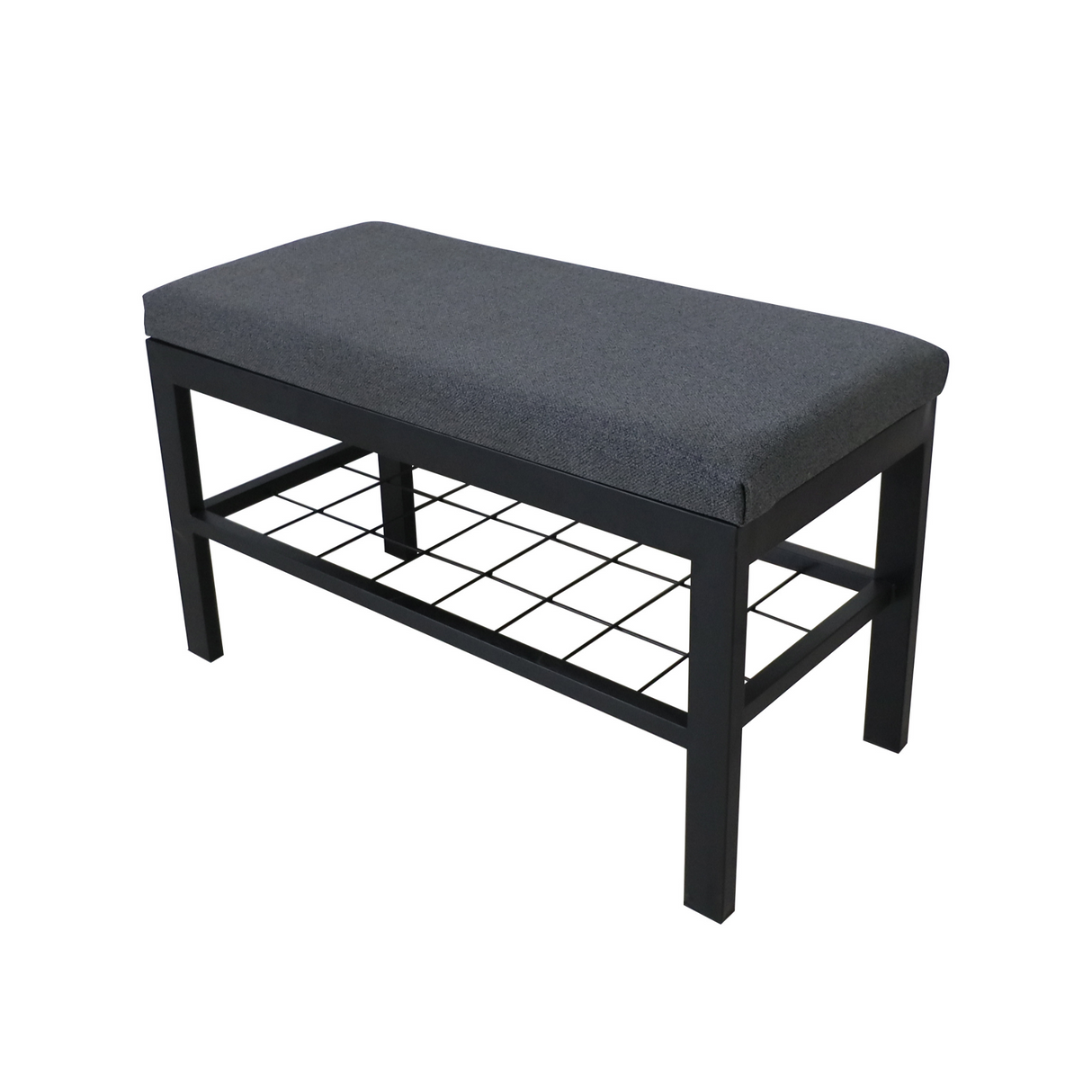 GILE Metal Bench with Shelf Affordahome