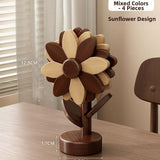 Timberra - Misty - SunBloom Wooden Heat-Proof Placemat - Dining Room / Kitchen Timberra