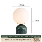 Milano Glow - Alea - N132 - Nordic Marble Table Lamp with Minimalist Designer Style, Aesthetic Ambient Lighting for Modern and Cozy Spaces - Bedroom / Bedside / Desk / Hotel Milano