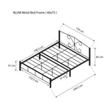 BLUM Metal Bed Frame Affordahome