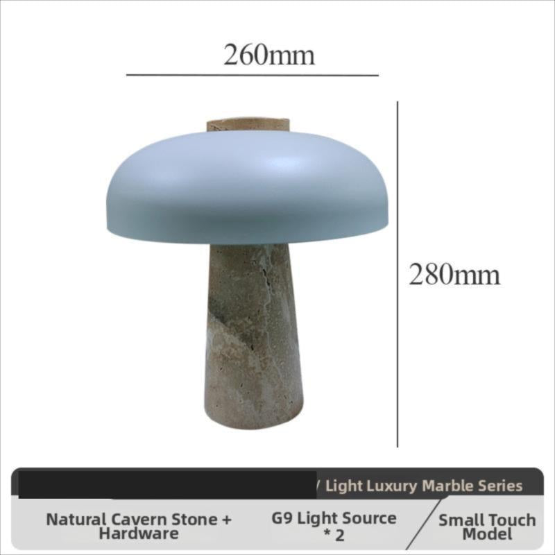 Milano Glow - Aero - N101 - Quiet Luxury Natural Yellow Cave Stone Table Lamp with Elegant Designer Finish, Warm Ambient Lighting for Sophisticated Spaces - Living Room / Bedroom / Bedside / Office Milano