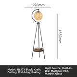 Milano Glow - Arixa - NL126 - Nordic Modern Floor Lamp with Built-in Storage, Simple Designer Lighting for Functional and Stylish Spaces - Living Room / Bedroom / Bedside / Study Milano