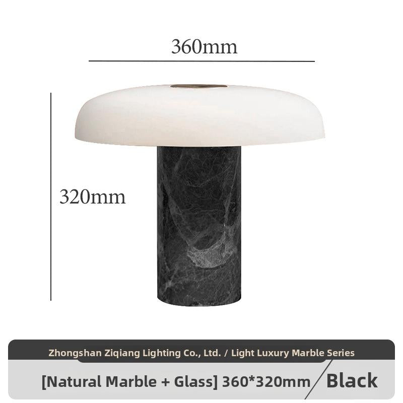Milano Glow - Artex - N102 - Postmodern Nordic Marble Table Lamp with Light Luxury Designer Style, Eye-Friendly Ambient Lighting for Elegant Interiors - Bedroom / Bedside / Living Room / Hotel Milano