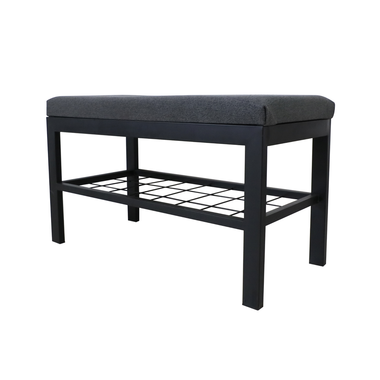 GILE Metal Bench with Shelf Affordahome