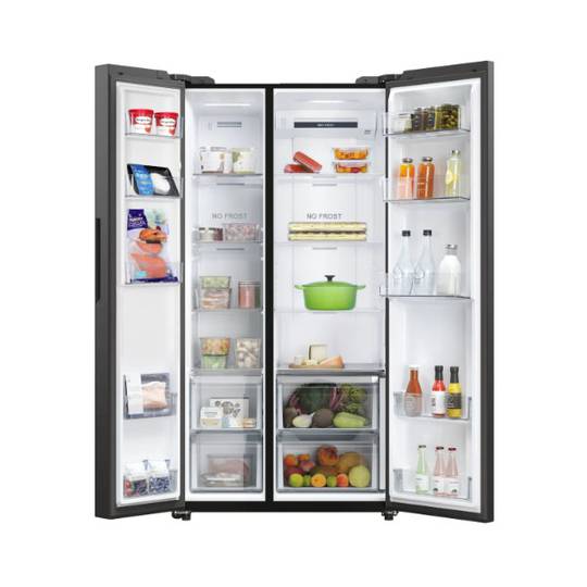 HAIER - HRF-IVS620MB ; 21.0 cu. Ft., Side-by-Side Refrigerator AF Home