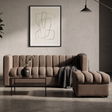 Yela 3-Seater Fabric Sofa with Ottoman Furnigo