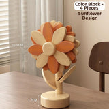 Timberra - Misty - SunBloom Wooden Heat-Proof Placemat - Dining Room / Kitchen Timberra