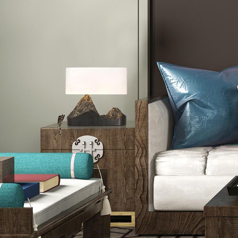 Milano Glow - Aston - N804 - Zen Mountain Table Lamp with Creative Resin Design, Warm LED Ambient Lighting for Calm and Artistic Spaces - Bedroom / Bedside / Study / Living Room Milano