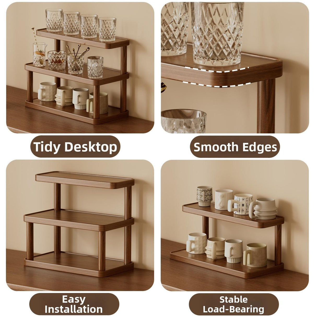 Timberra - Melyra - BaristaNest Thickened Cup Rack - Kitchen / Dining Area / Coffee Corner Timberra