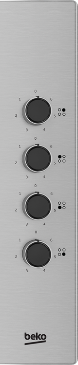 BEKO - HIGE64100X: Piano Elettrico, 4 Piastre, 60 cm AF Home