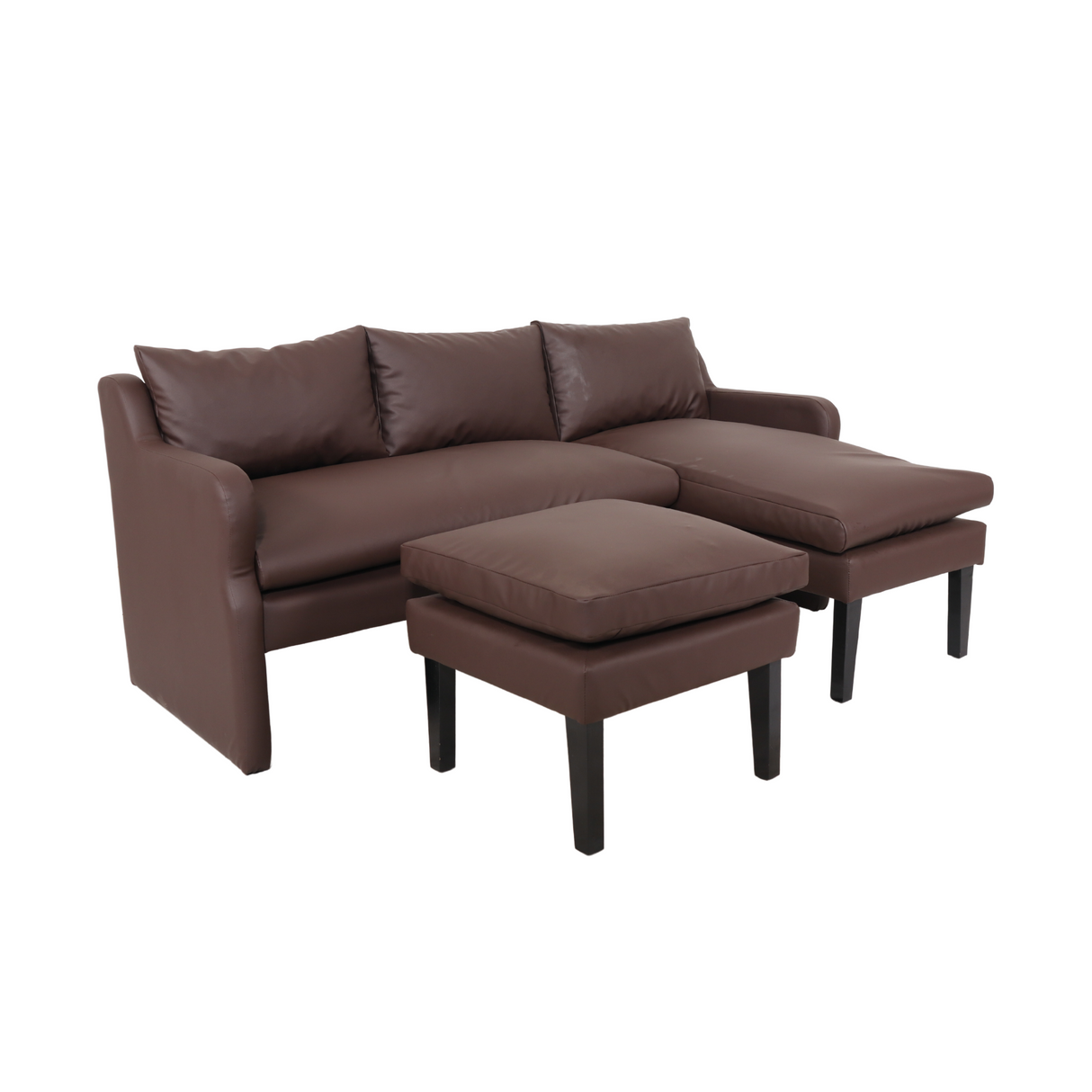 CHOLO L-Shape Sofa with Ottoman Affordahome