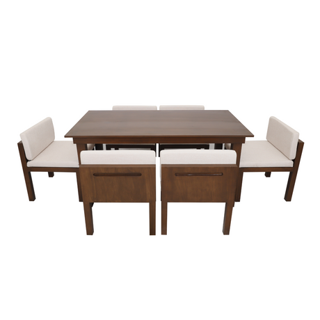 VEA Solid Wood Dining Set Furnigo