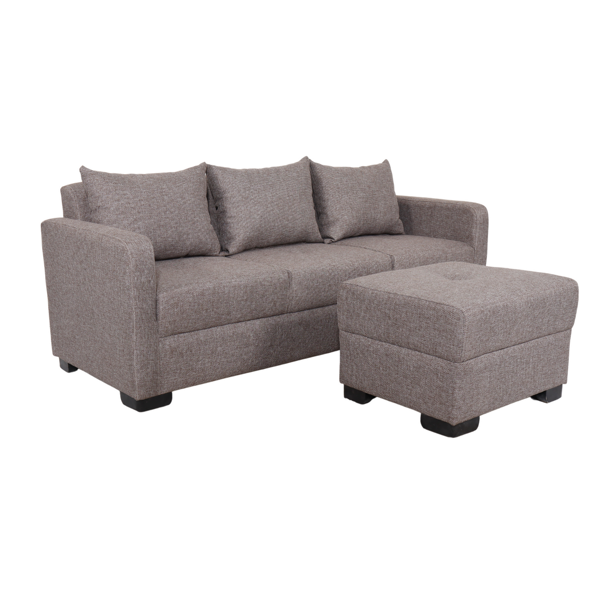 FRANCO Fabric Sofa with Ottoman Furnigo