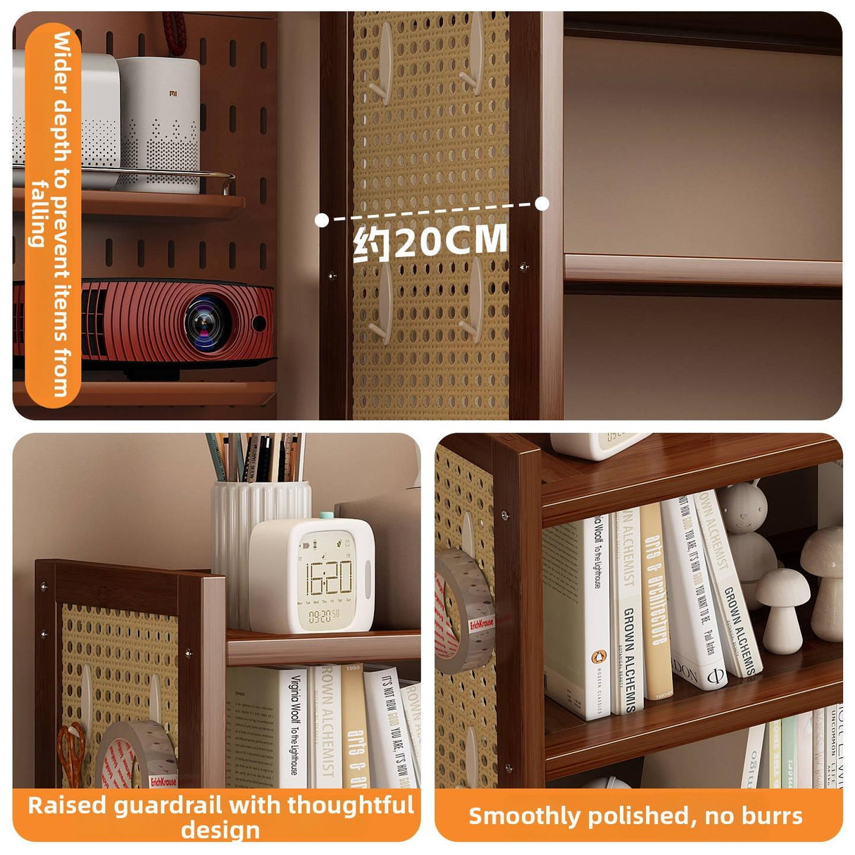 Timberra - Miracle - DeskMate Bookshelf Storage Rack - Office / Study Timberra