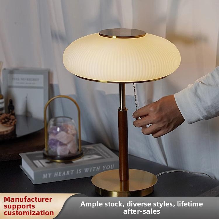 Milano Glow - Aleron - N418 - Nordic Post-Modern Antique Table Lamp with Light Luxury Design, Eye-Friendly Ambient Lighting for Elegant Interiors - Bedroom / Bedside / Study / Hotel / Exhibition Hall Milano