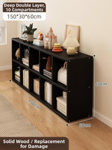 Timberra - Merry02 - LatticeWood Floor-Standing Storage Rack - Living Room Timberra