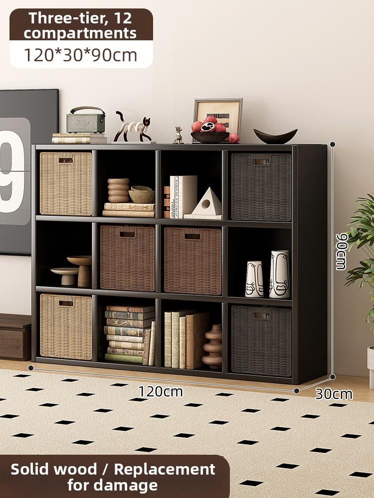Timberra - Merry02 - LatticeWood Floor-Standing Storage Rack - Living Room Timberra