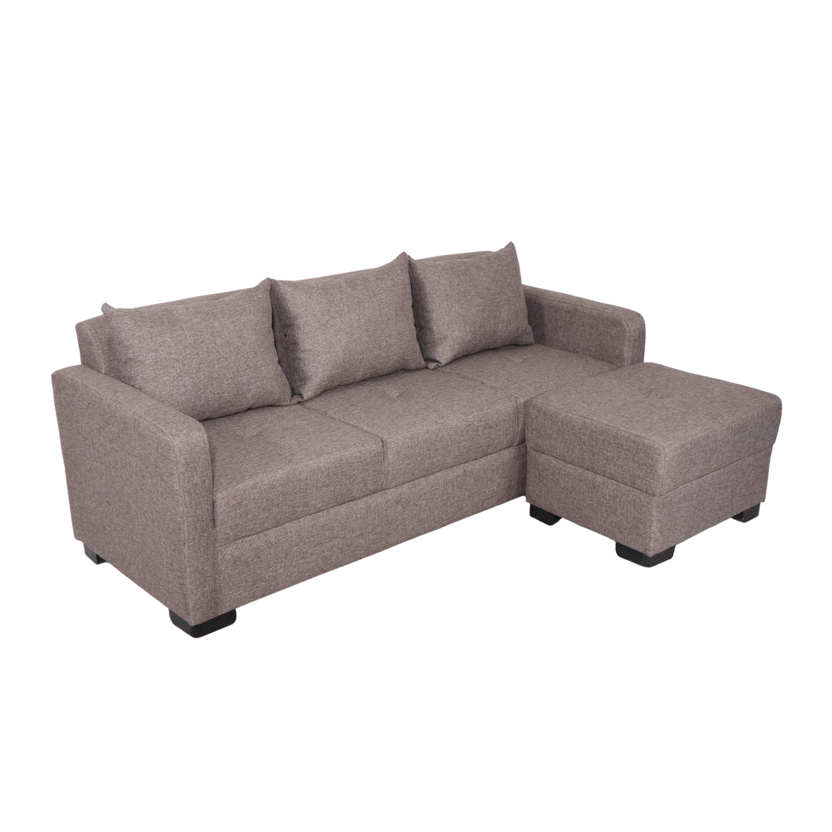 FRANCO Fabric Sofa with Ottoman Furnigo